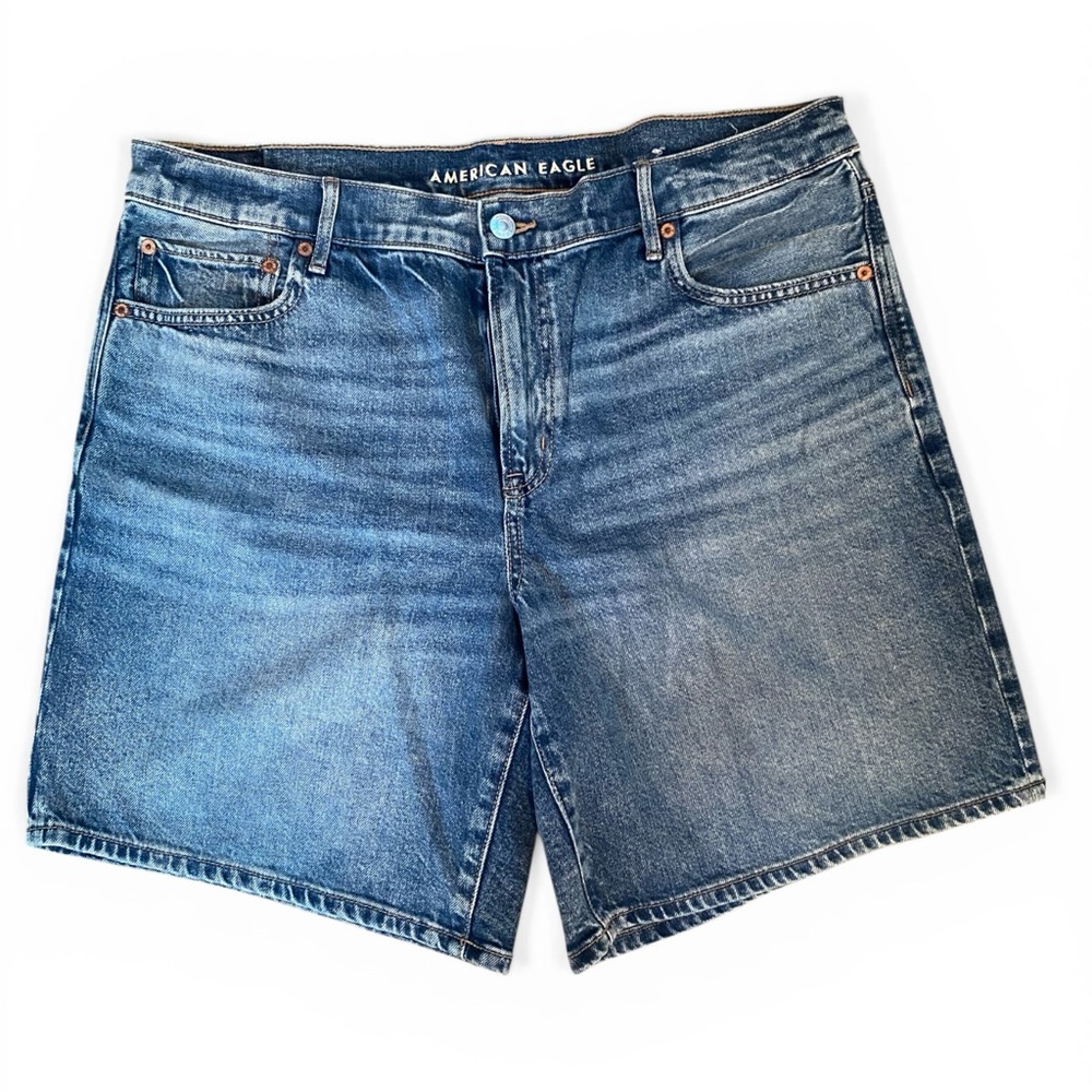 American Eagle Outfitters Light Blue Denim Bermuda Shorts